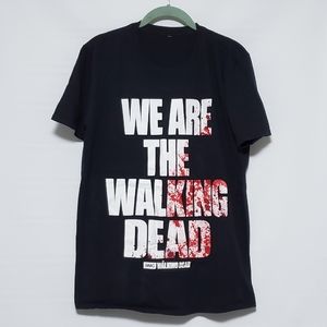 THE WALKING DEAD We Are The Walking Dead AMC bloody logo t-shirt Large Zombies